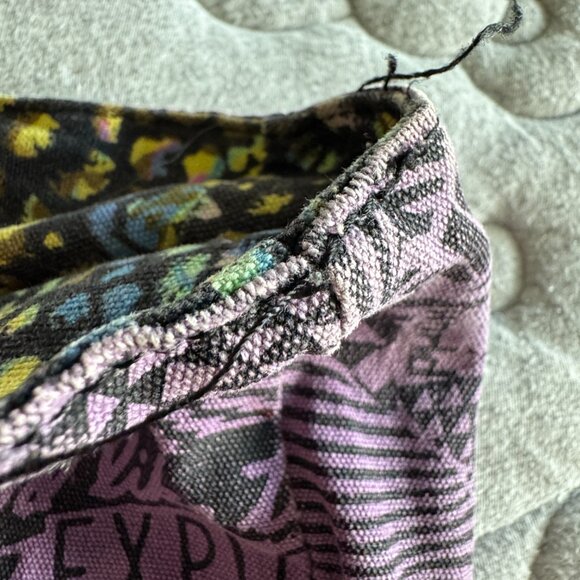 VOLCOM Reversible Oversized Canvas Tote Bag 24" Travel Weekend Beach Bag - Picture 10 of 11